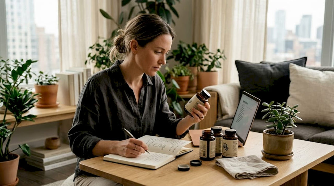 Consultant reviewing clean label supplements