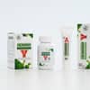 Floating capsules from the collection of vegan vitamins and supplements showcasing their natural design and quality