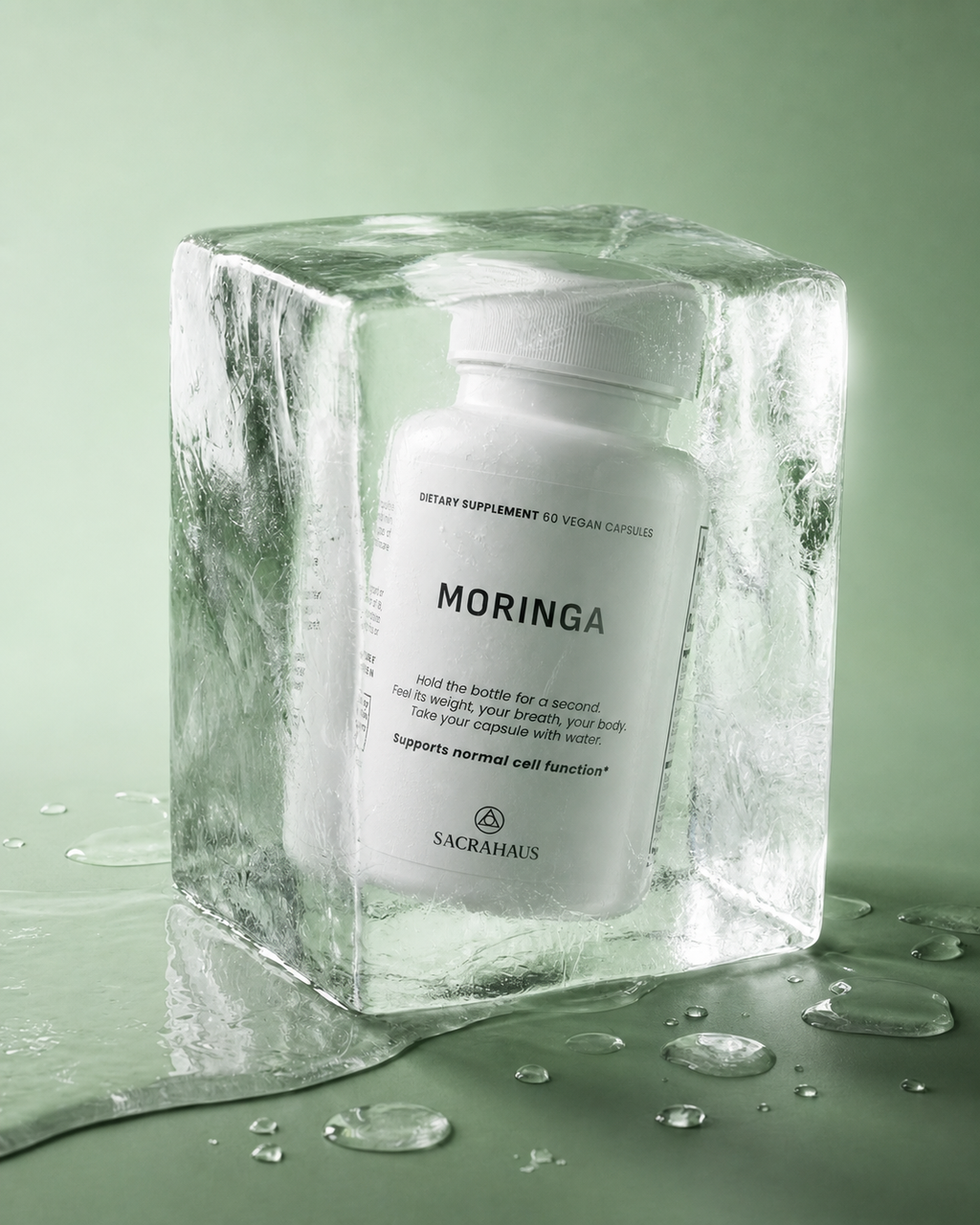 SACRAHAUS Organic Moringa Capsules - Vegan Supplement