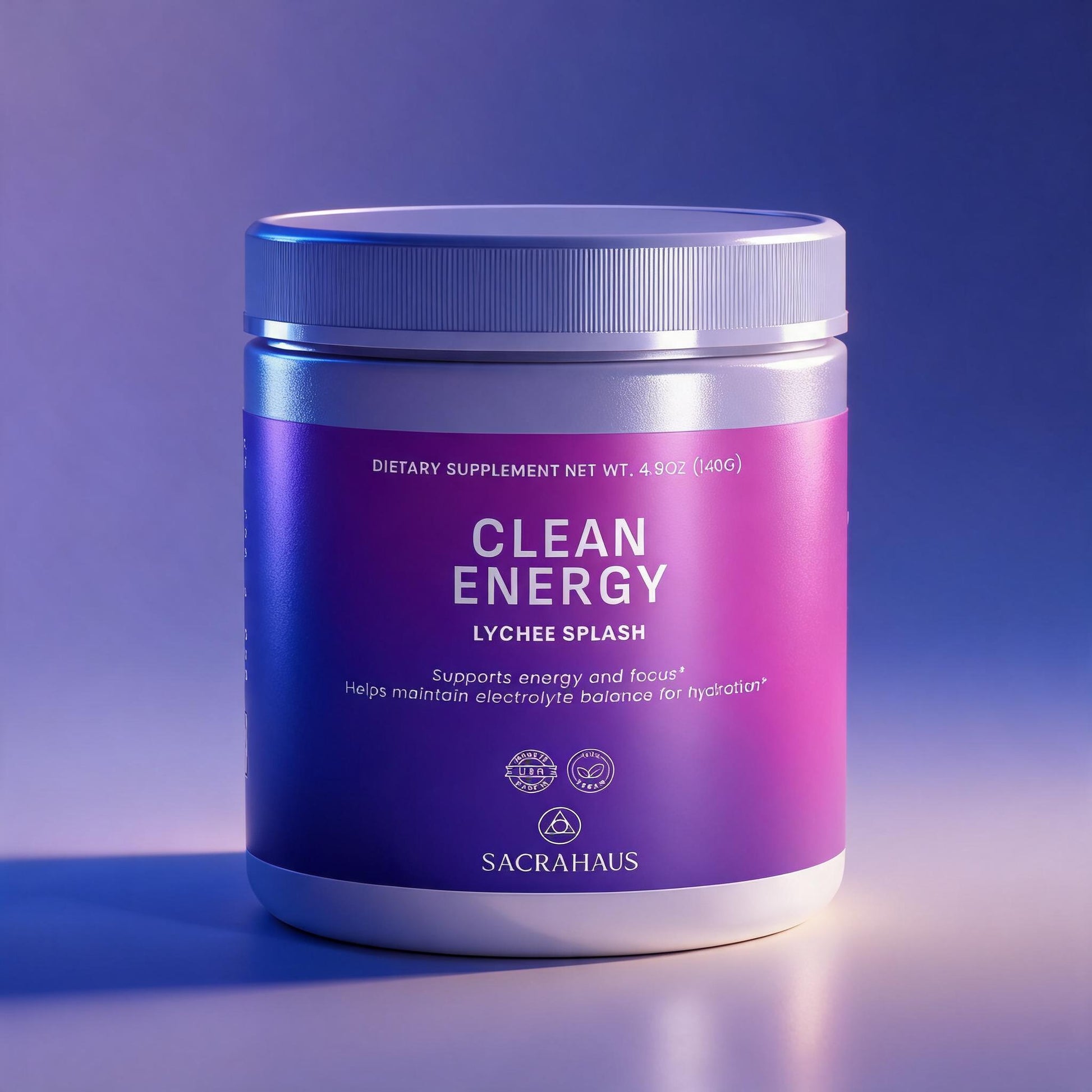 SACRAHAUS Vegan Energy Powder for Clean Energy Boost