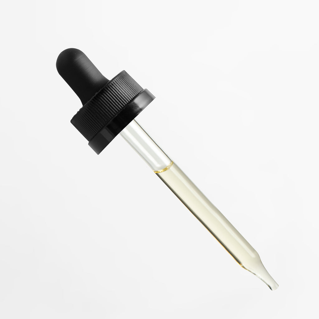SACRAHAUS Botanical hair growth serum in a clear dropper bottle for healthy hair enhancement