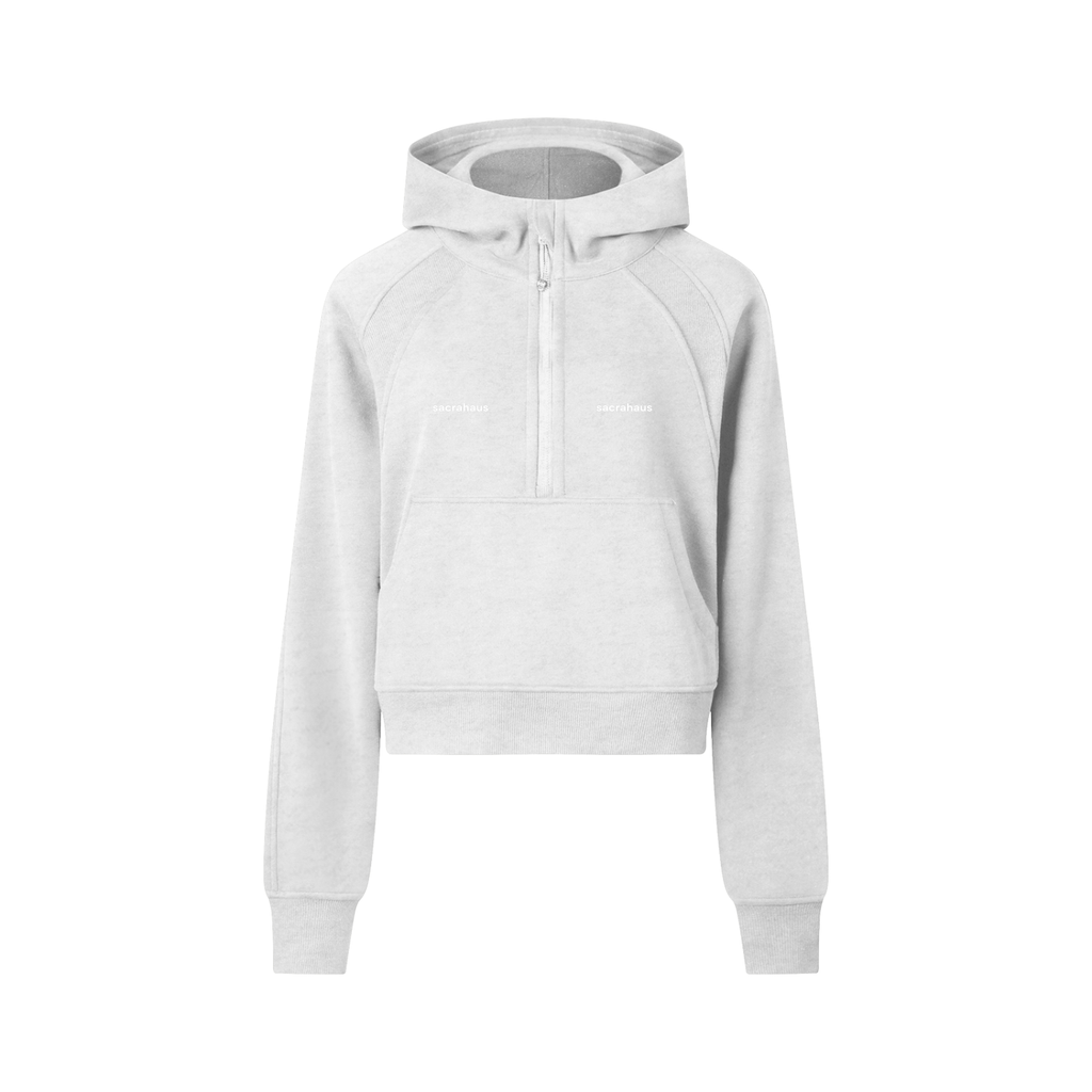 Cropped Half-Zip Hoodie