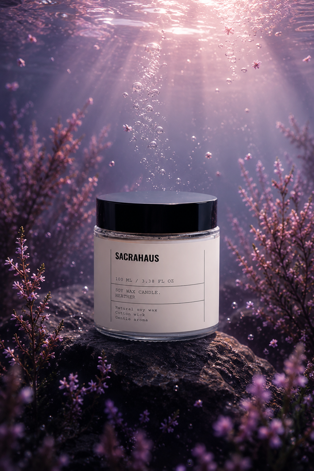 Soy Wax Candle, Heather