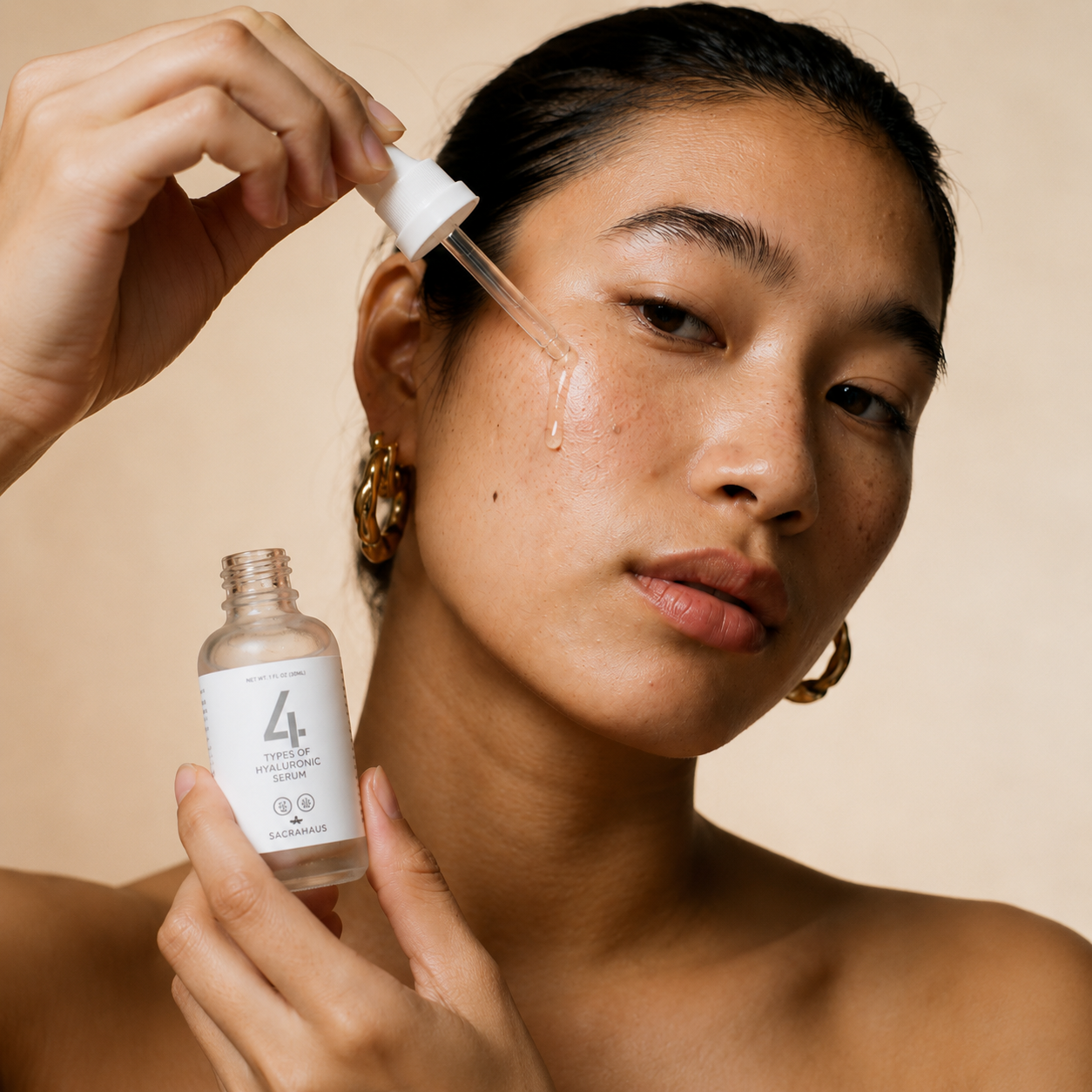 SACRAHAUS Vegan Hyaluronic Acid Serum for Radiant Skin