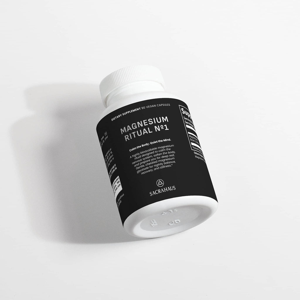 SACRAHAUS Magnesium Ritual No 1 Vegan Capsules for Optimal Health Magnesium Glycinate Vegan Supplement