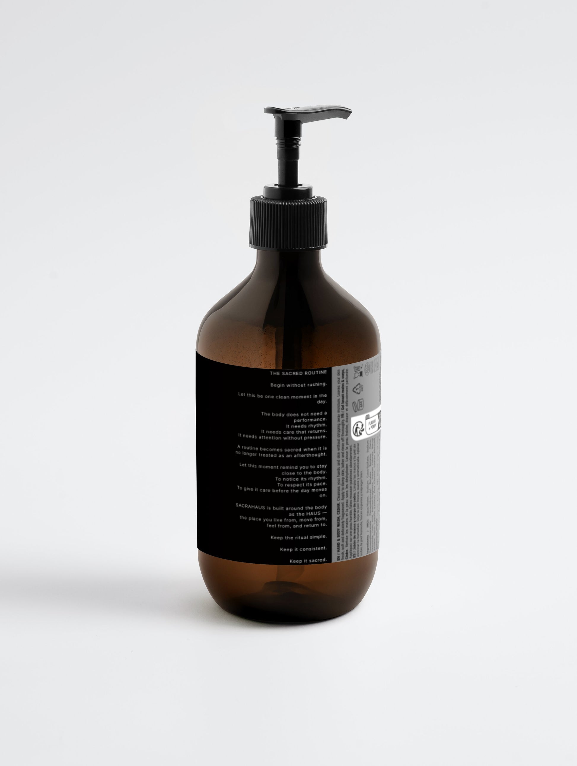 Hand & Body Wash, Peppermint & Dark Cedar